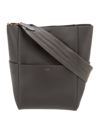 Celine Leather Seau Sangle Medium
