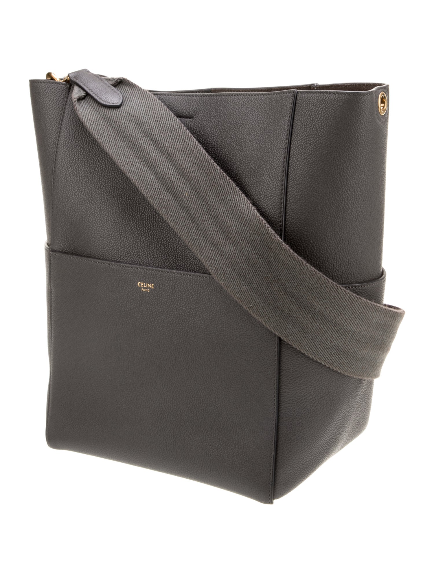 Celine Leather Seau Sangle Medium