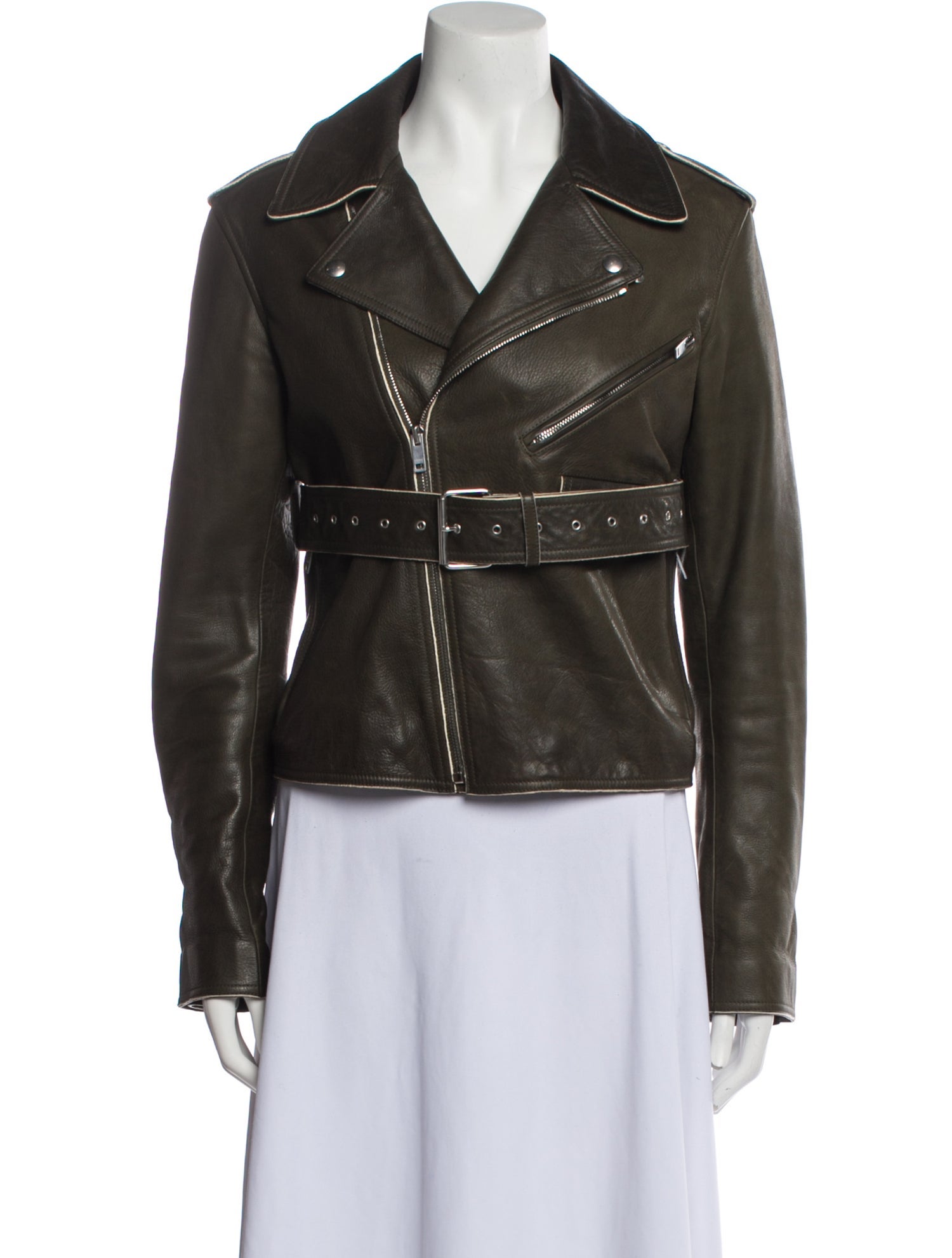Celine Leather Biker Jacket
