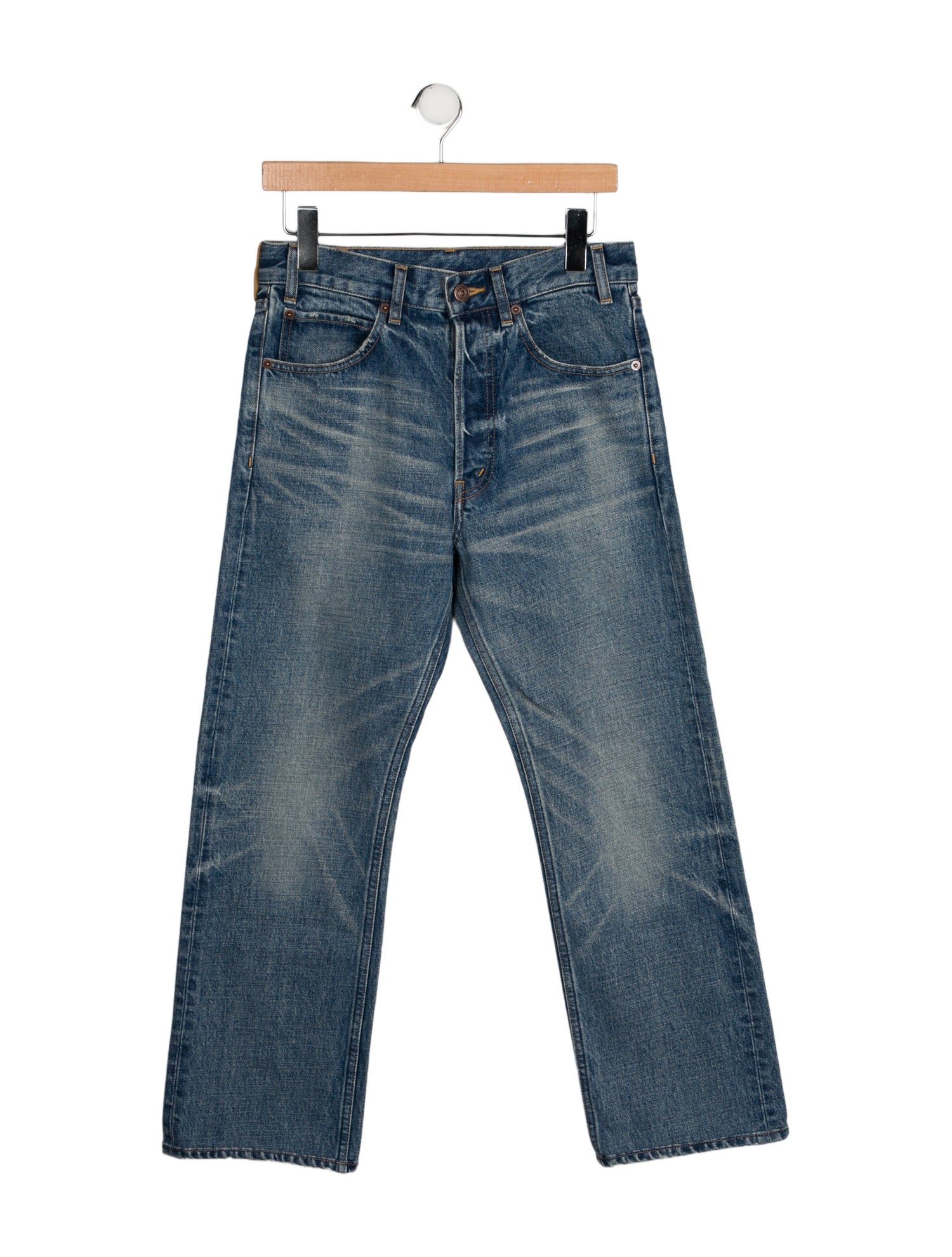 Celine High-Rise Straight Leg Jeans