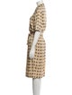 Celine Silk Knee-Length Dress