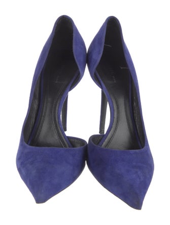 Celine Suede D'Orsay Pumps