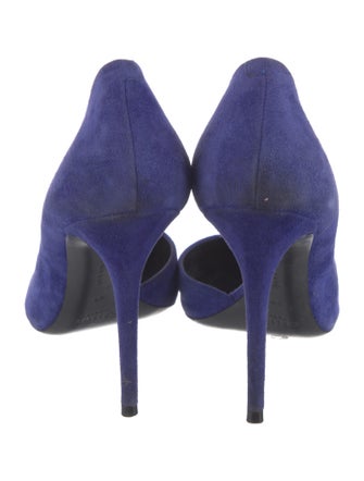 Celine Suede D'Orsay Pumps