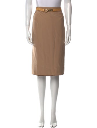 Celine Silk Knee-Length Skirt