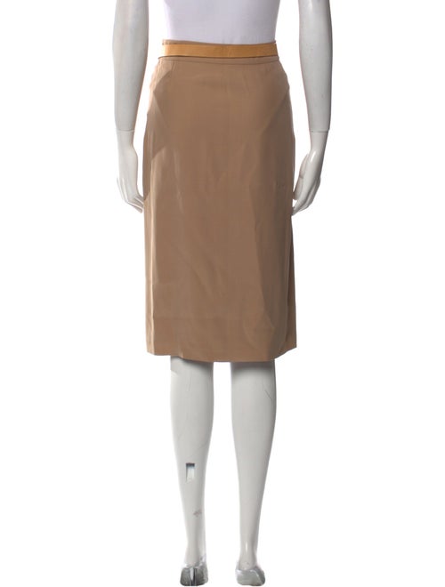 Celine Silk Knee-Length Skirt