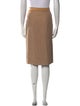 Celine Silk Knee-Length Skirt