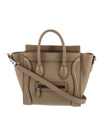 Celine Leather Luggage Nano