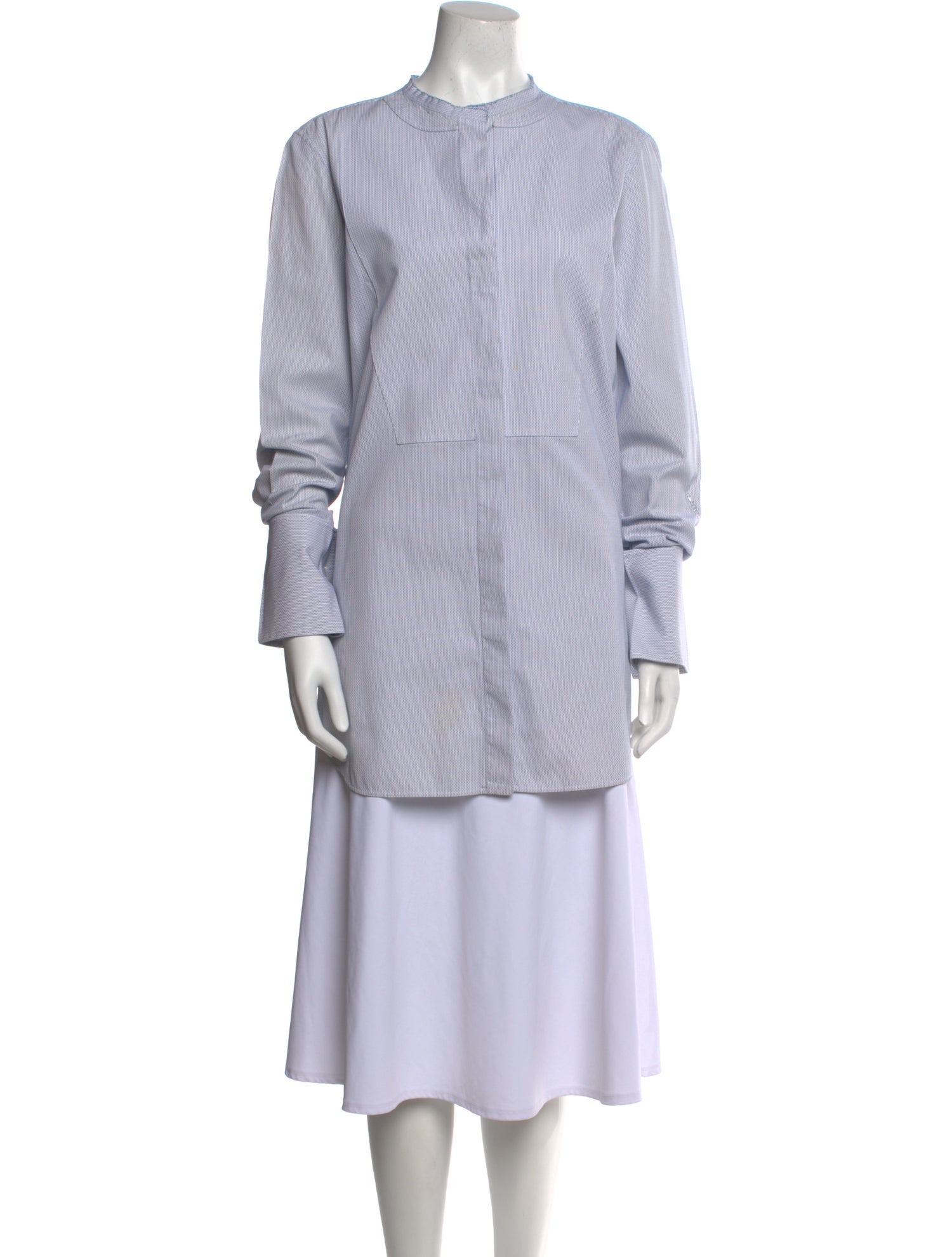 Celine Striped Mock Neck Tunic