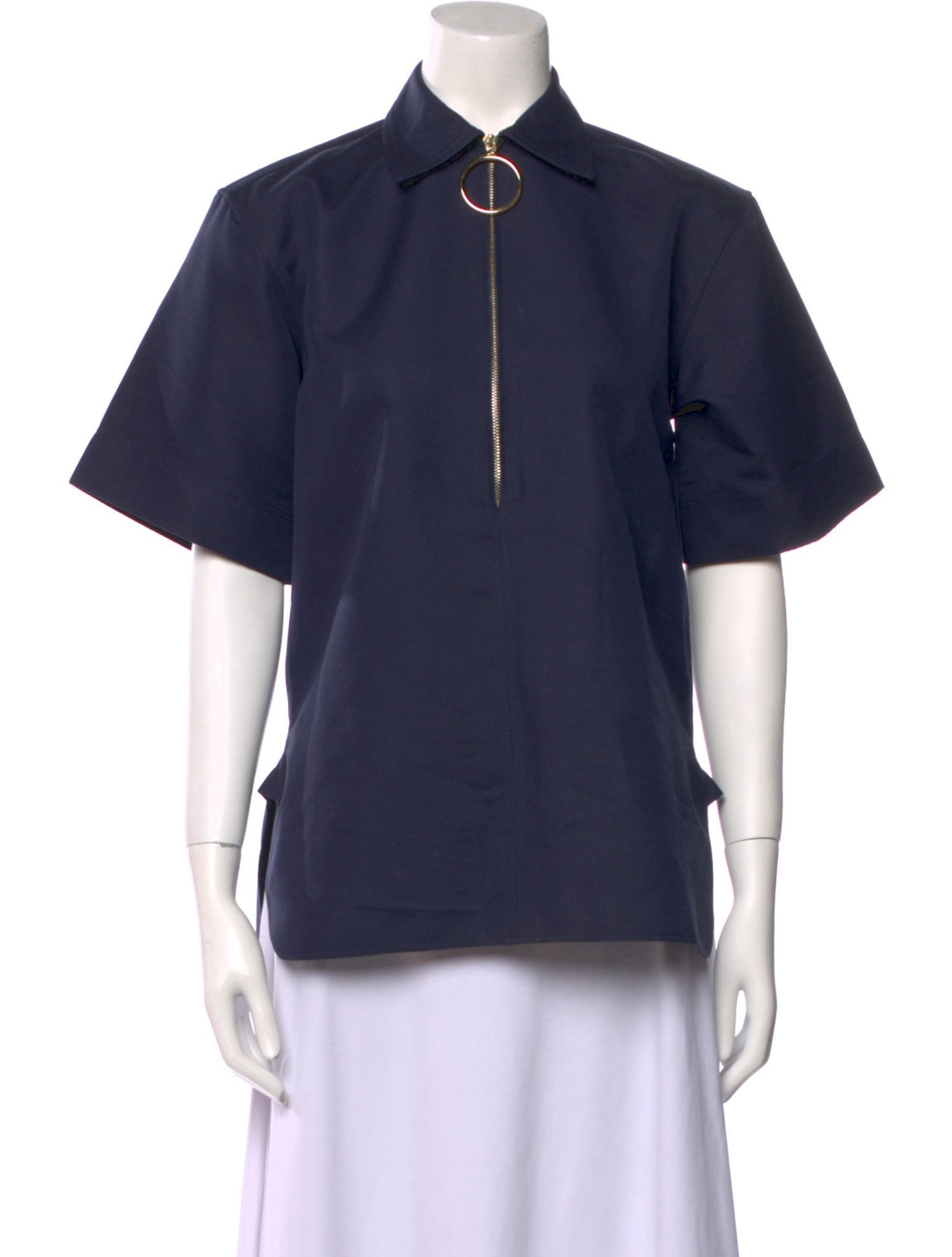 Celine 2010's Short Sleeve Blouse