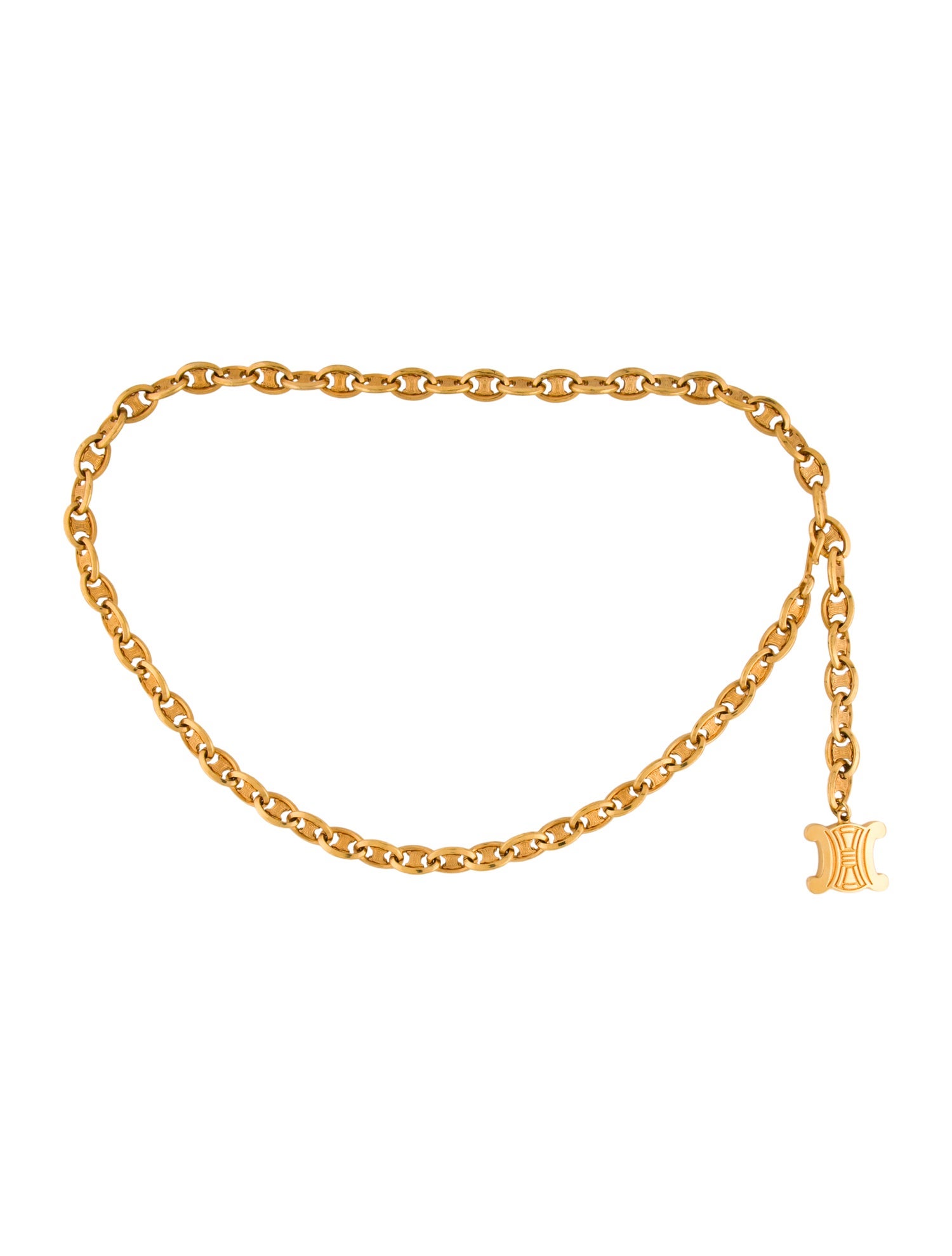 Celine Vintage Macadam Chain-Link Belt