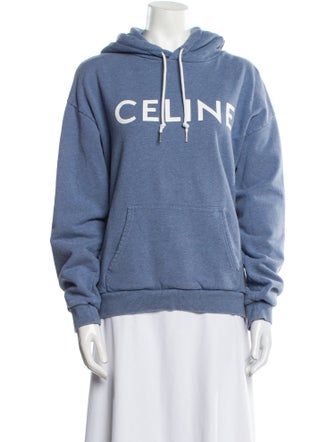 Celine Graphic Print Crew Neck Hoodie