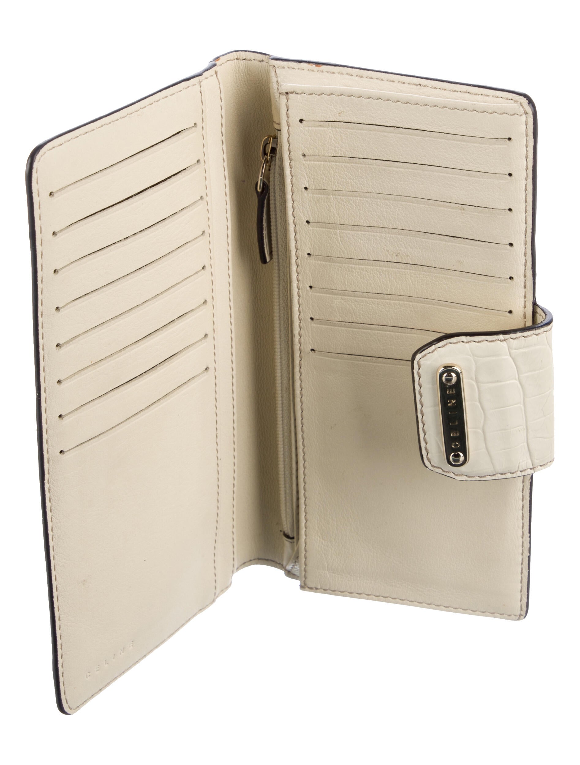 Celine Triomphe Canvas French Purse