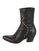 Celine Leather Studded Accents Boots