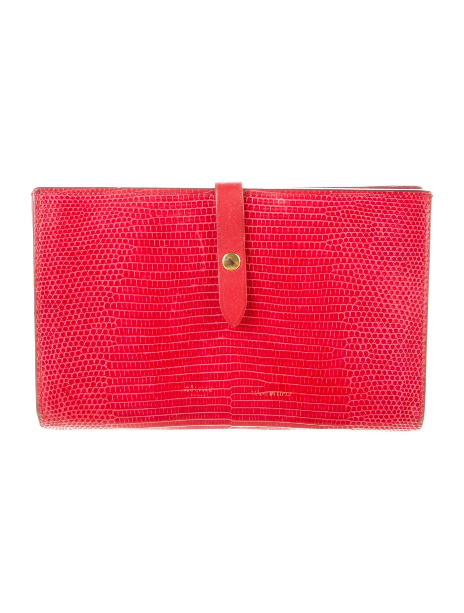 Celine 695687 Lizard French Purse