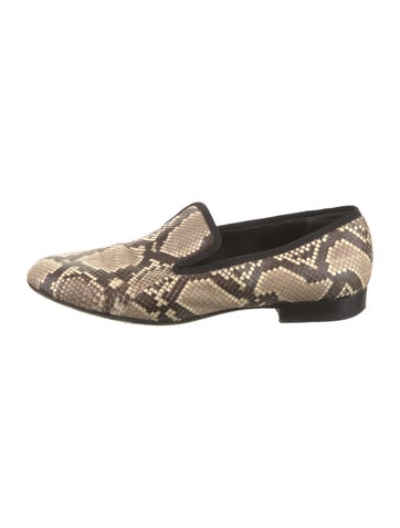 Celine Flats Leather Animal Print Loafers 6
