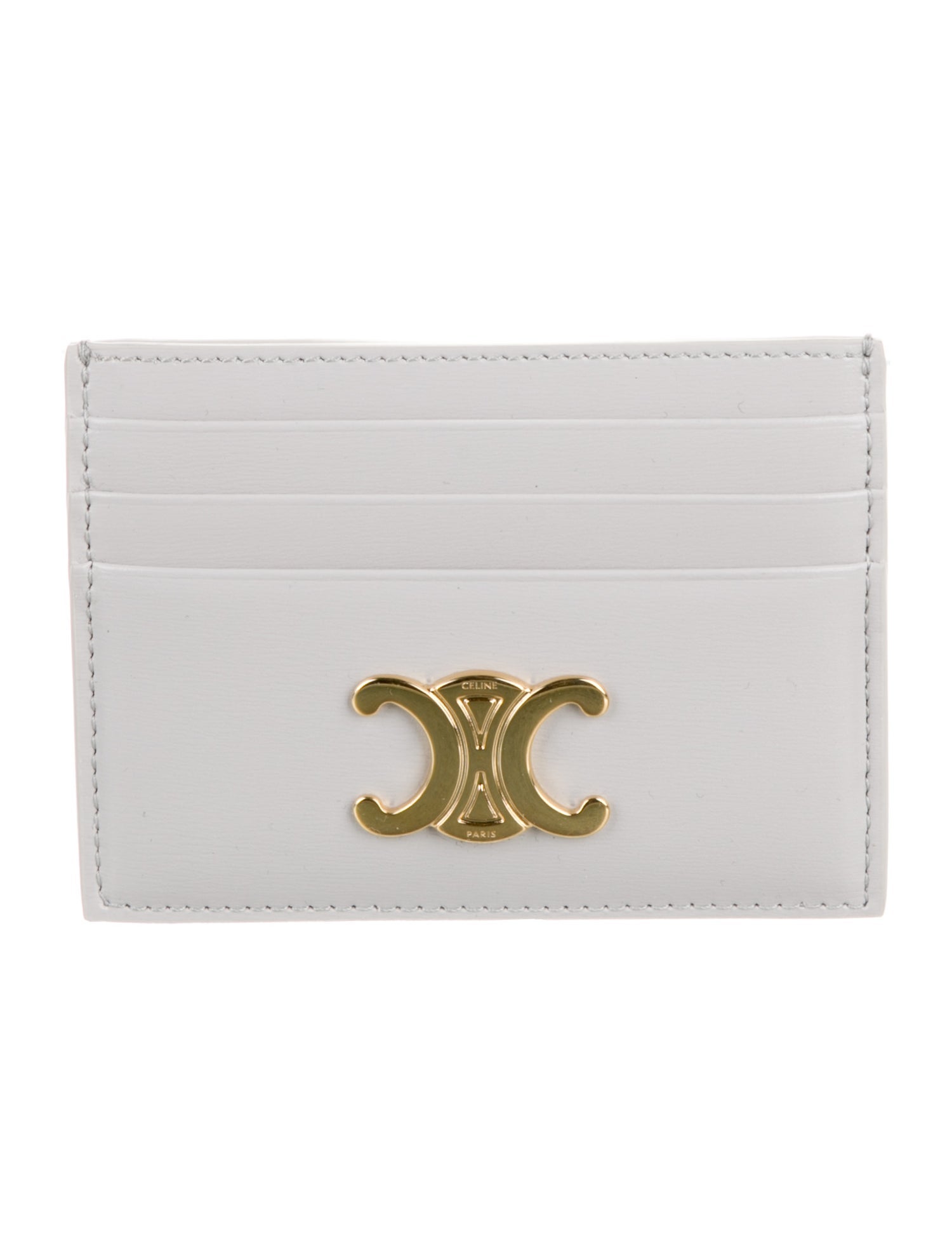 Celine Triomphe Leather Card Holder