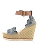 Celine Suede Printed Espadrilles