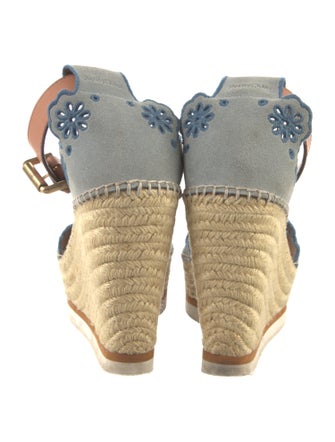 Celine Suede Printed Espadrilles