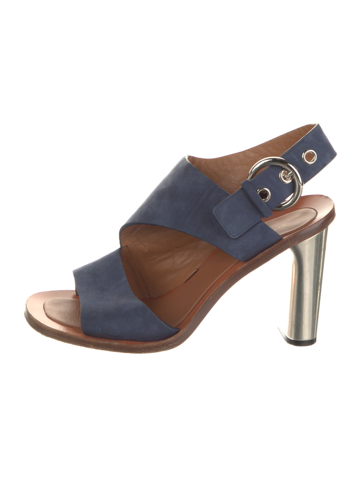 Celine Suede Slingback Sandals