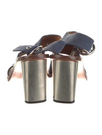 Celine Suede Slingback Sandals