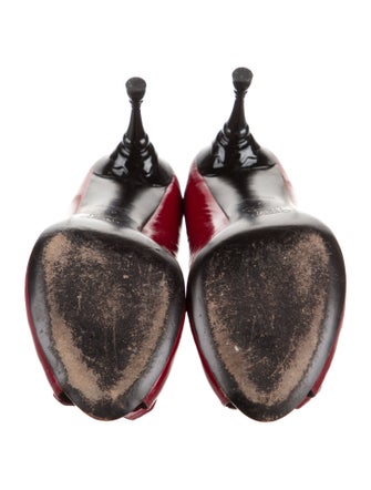 Celine Leather Bow Accents Pumps