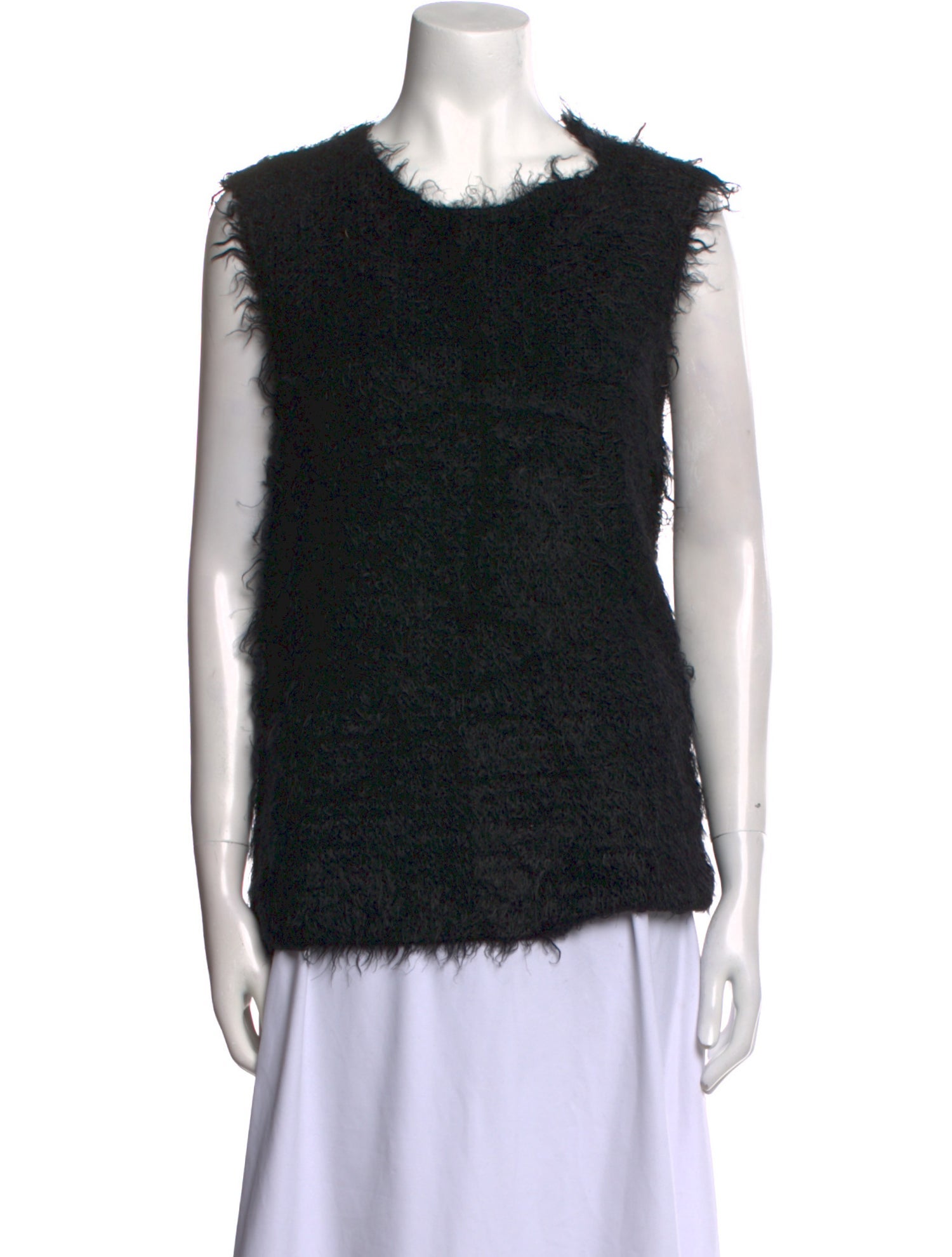 Celine Crew Neck Sleeveless Top