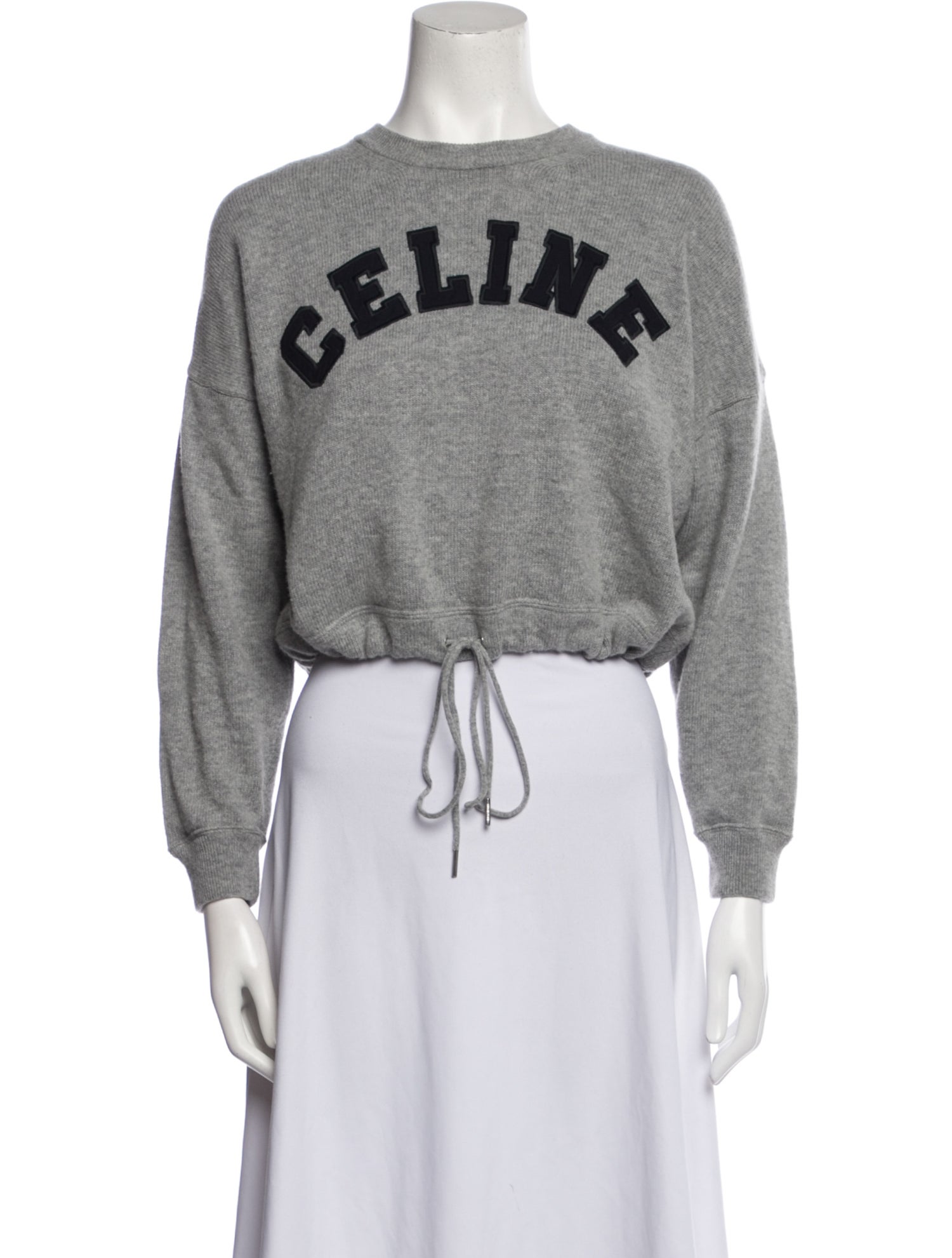 Celine Wool Graphic Print Sweater