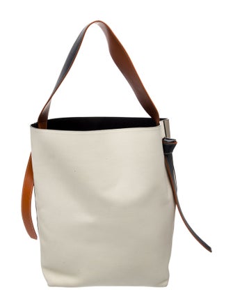 Celine Leather Twisted Cabas