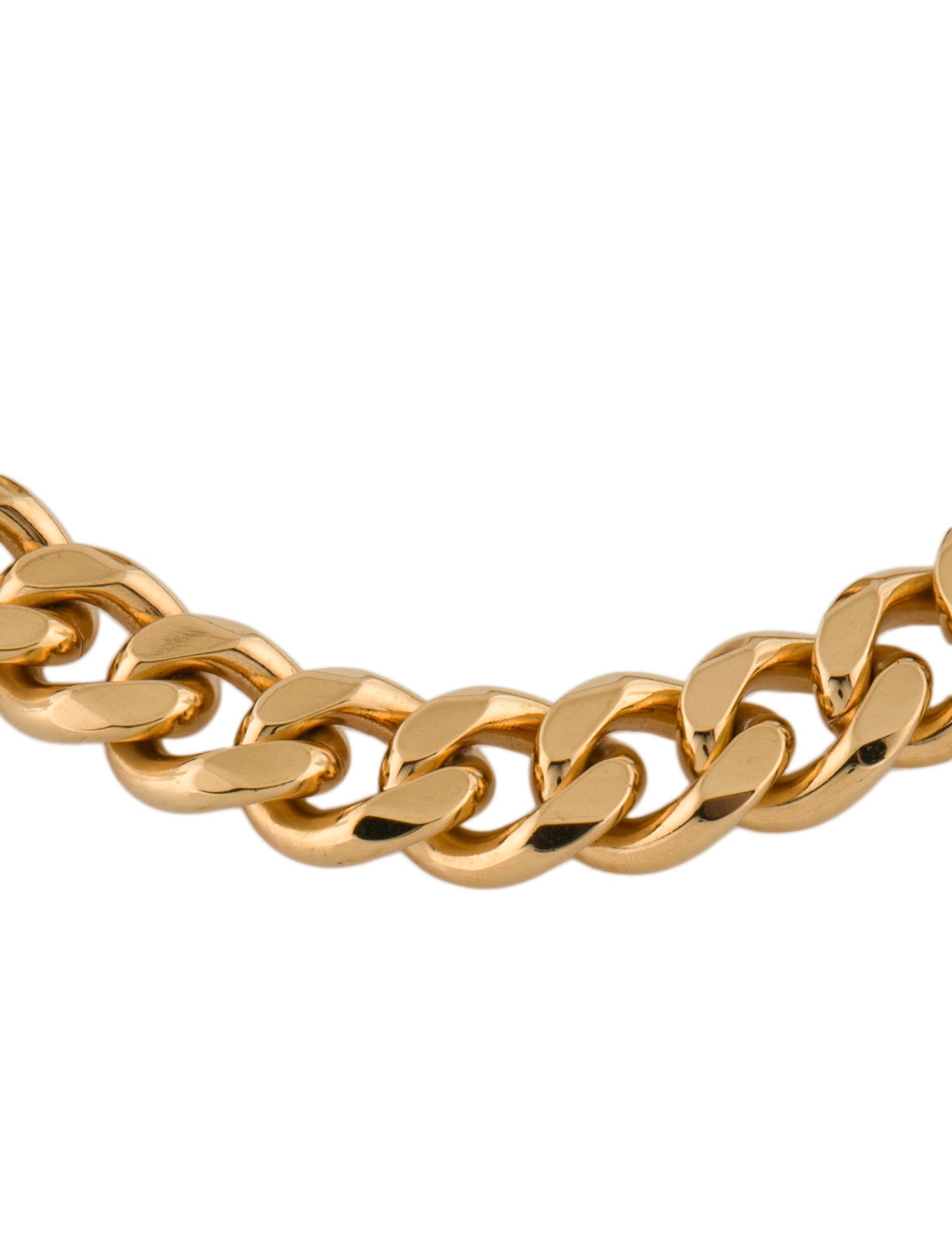 Celine Maillon Curb Link Chain Necklace