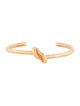 Celine Knot Extra-Thin Cuff Bracelet
