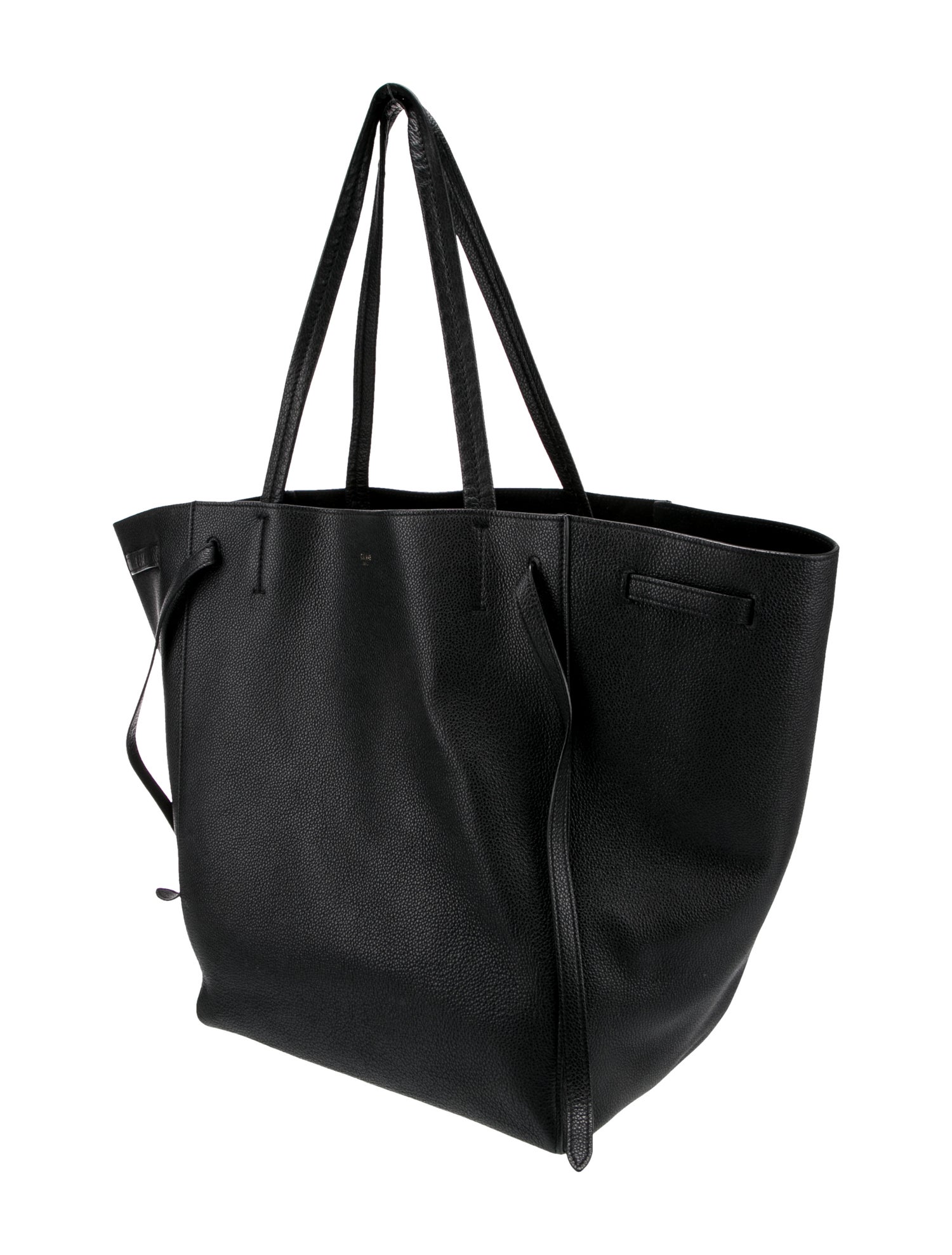 Celine Leather Cabas Phantom w/Belt Small