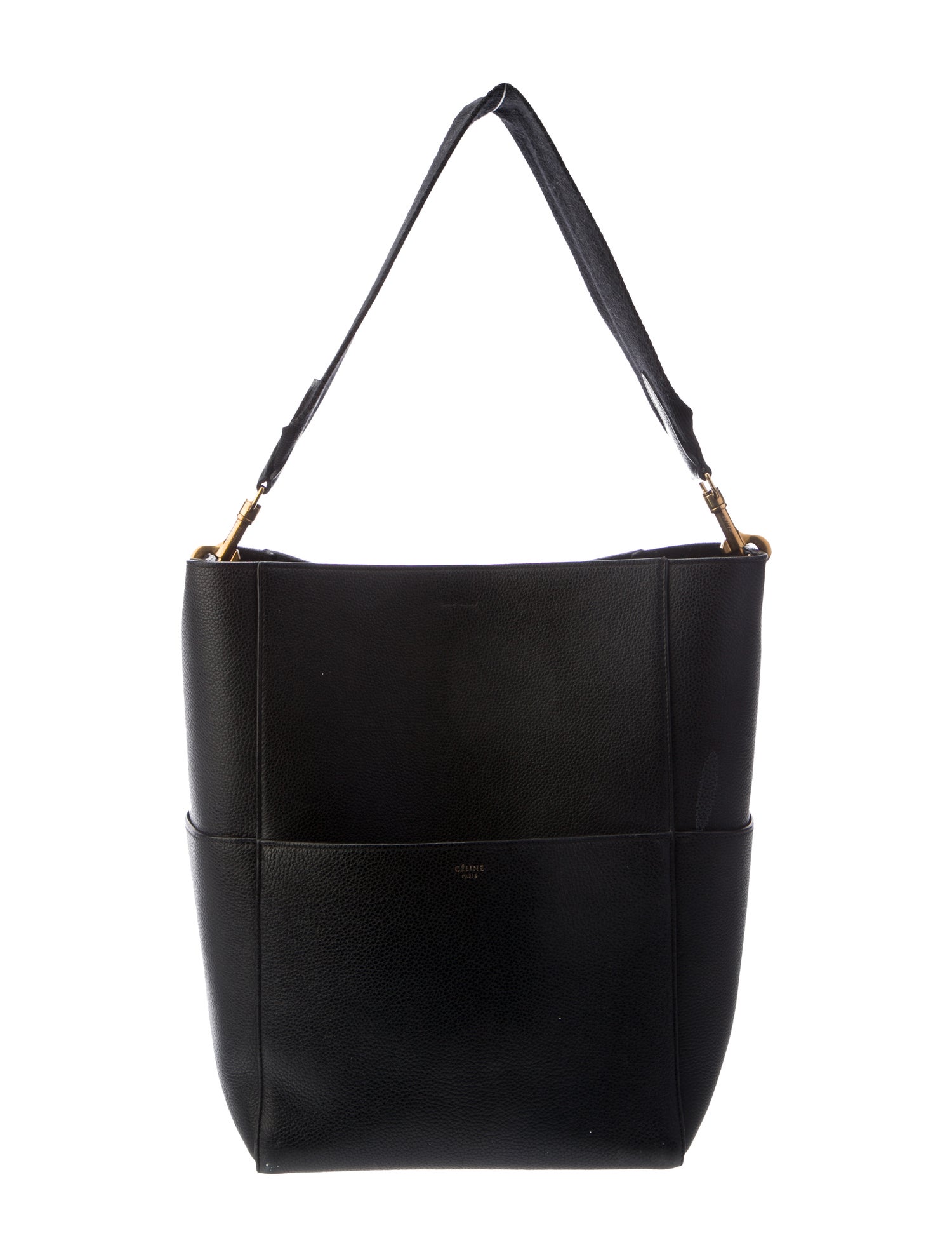 Celine Leather Seau Sangle