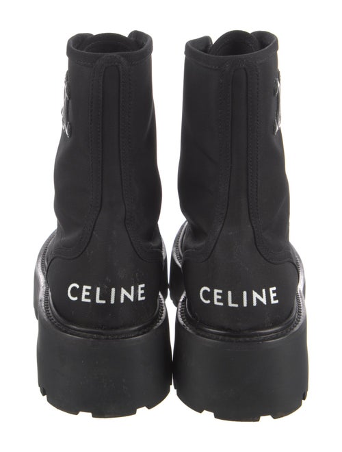 Celine Canvas Combat Boots