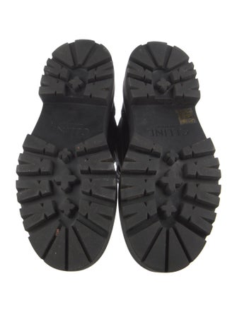 Celine Canvas Combat Boots