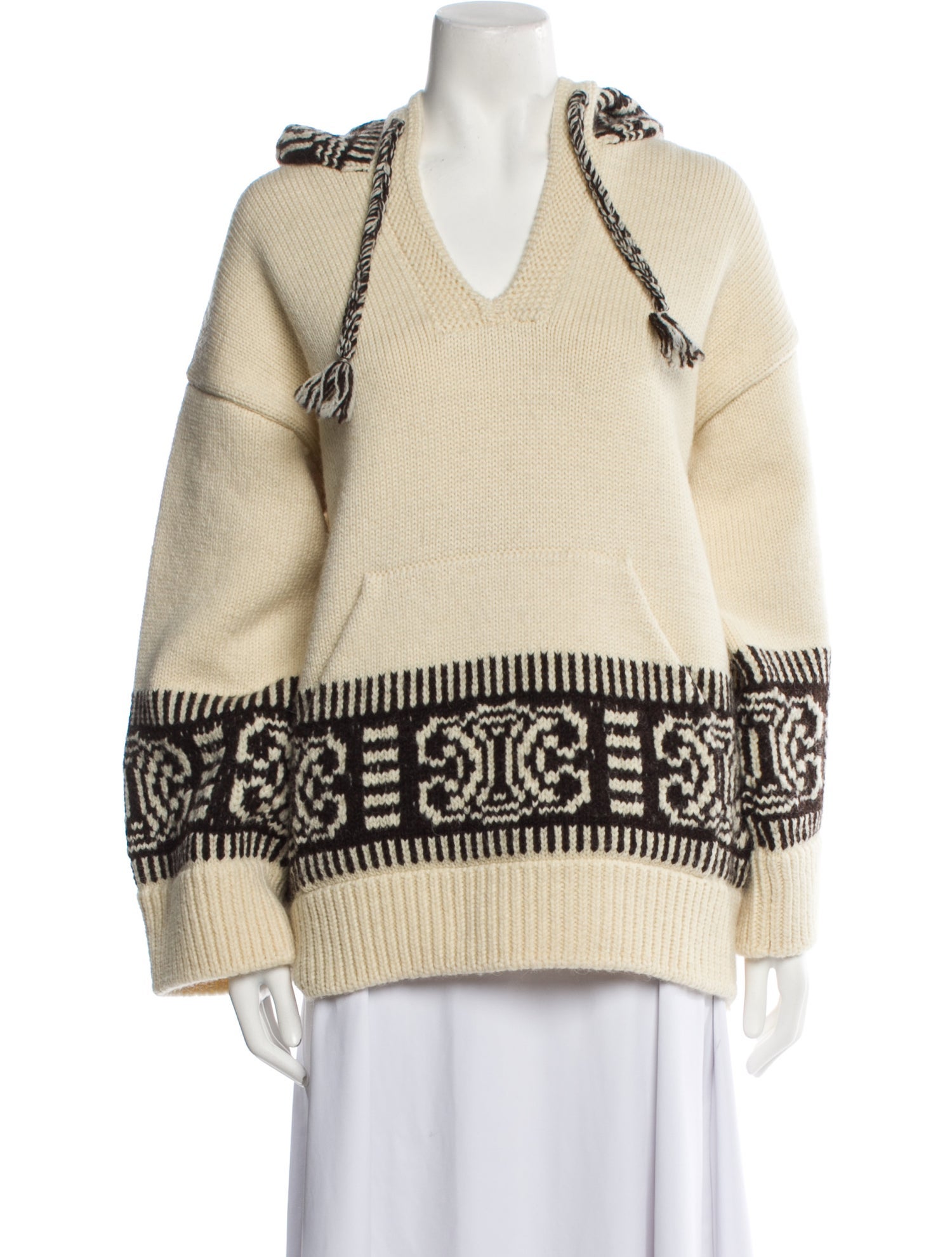 Celine Wool Graphic Print Sweatshirt