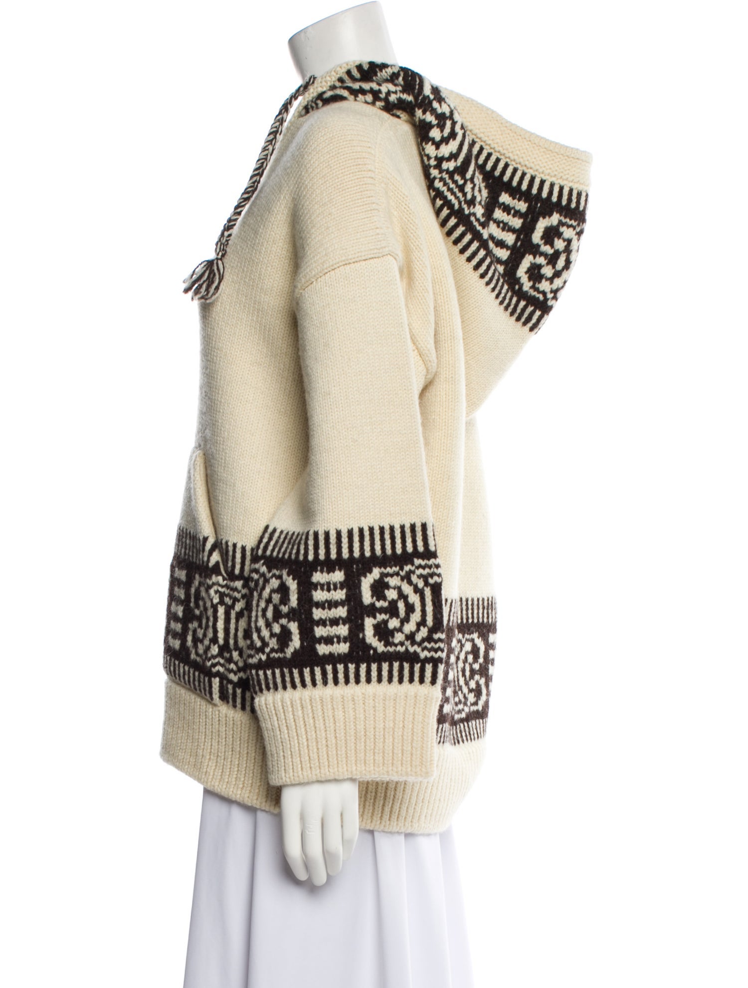 Celine Wool Graphic Print Sweatshirt