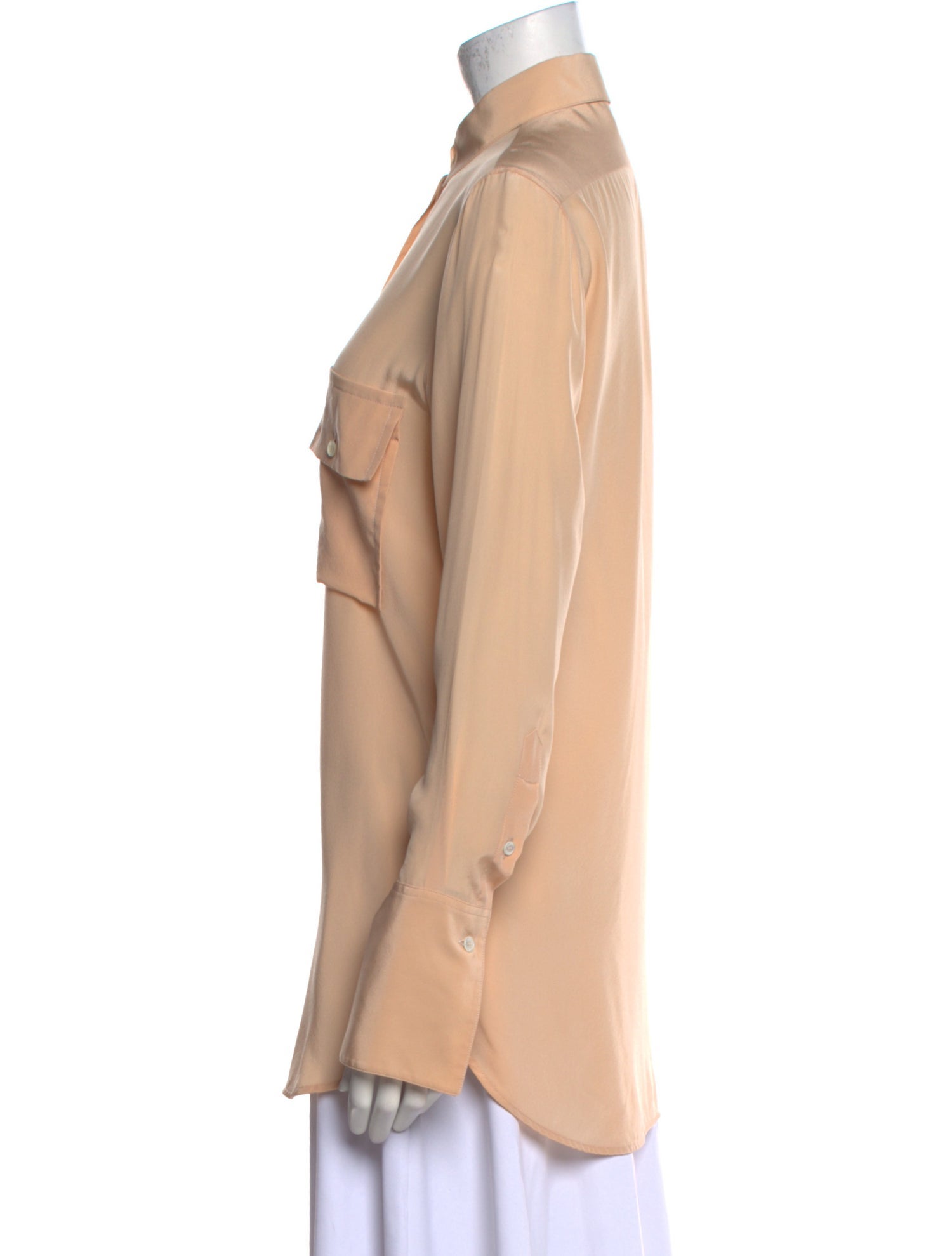 Celine Silk Long Sleeve Tunic