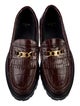 Celine Embossed Leather Loafers