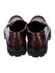 Celine Embossed Leather Loafers