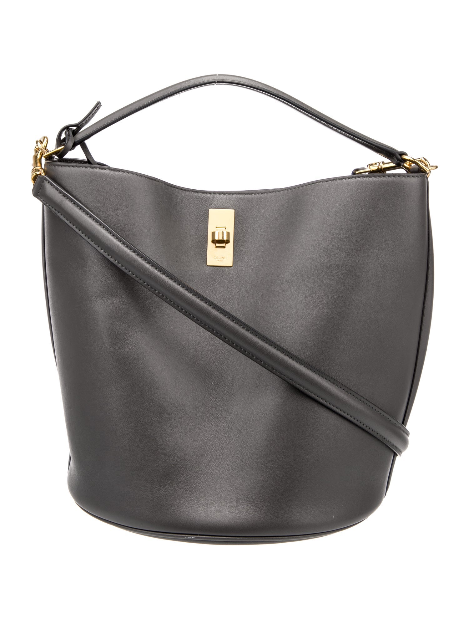 Celine Leather Bucket Bag