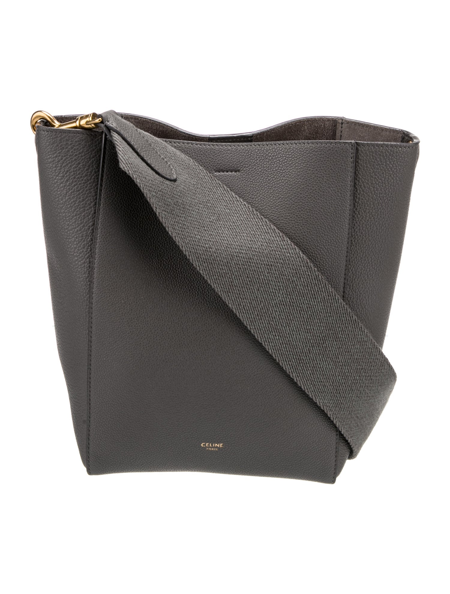 Celine Leather Seau Sangle Small