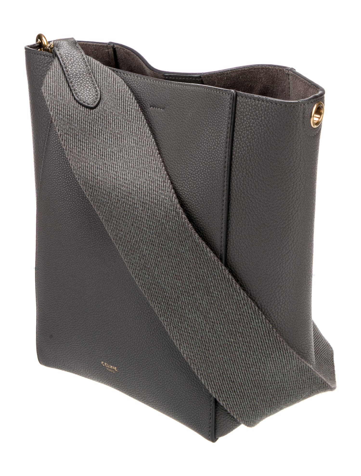 Celine Leather Seau Sangle Small