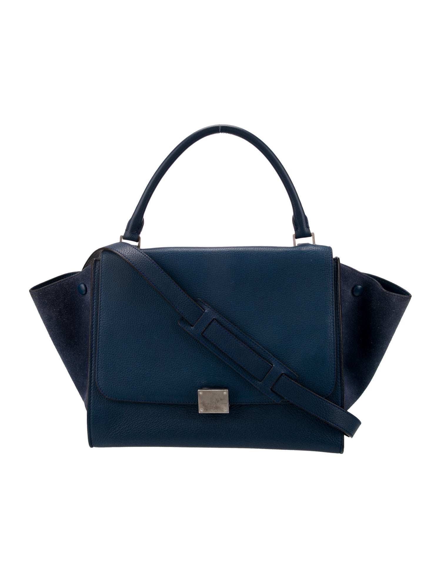 直営店‐CELINE‐ Trapeze ショルダークロスバッグ ブラック（黒）系 CELINE Trapeze(セリーヌ トラペーズ) バッグ