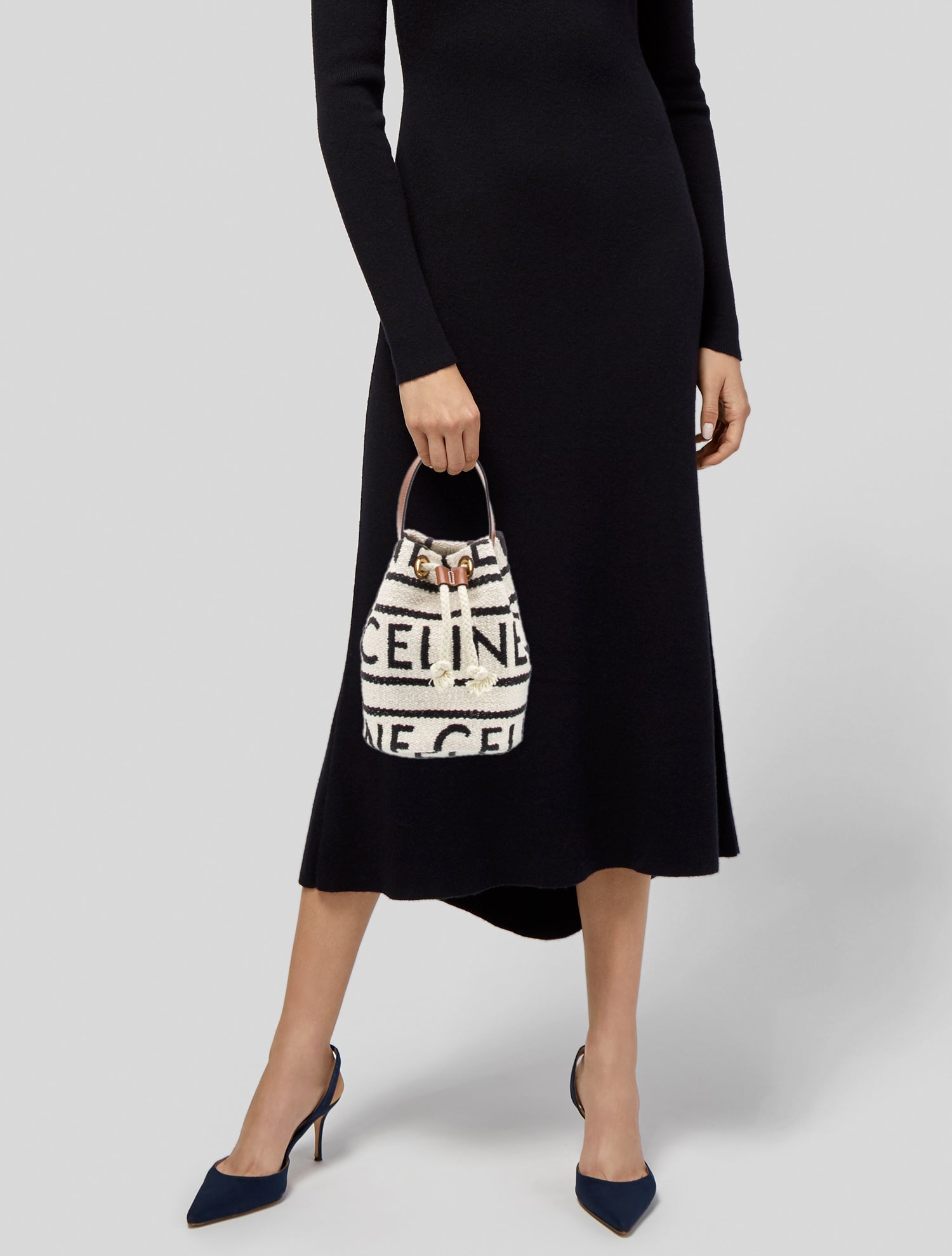 Celine Canvas Bucket Bag Mini 2022