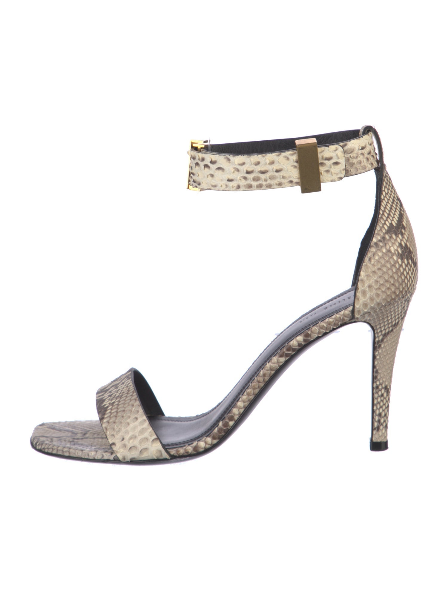 Celine Snakeskin Animal Print D'Orsay Pumps