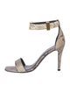 Celine Snakeskin Animal Print D'Orsay Pumps