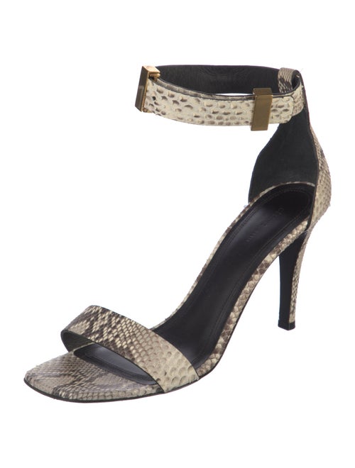 Celine Snakeskin Animal Print D'Orsay Pumps
