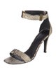 Celine Snakeskin Animal Print D'Orsay Pumps