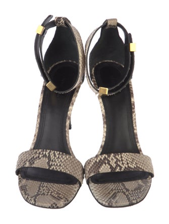 Celine Snakeskin Animal Print D'Orsay Pumps