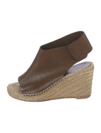 Celine Leather Braided Accents Espadrilles